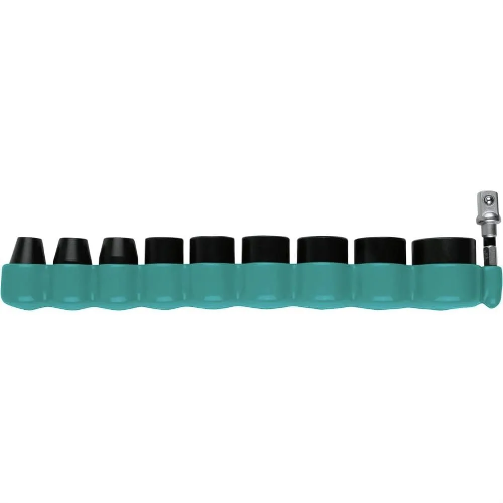 10 Pc 3/8 Drive 6-Point SAE Impact Socket Set With Standard Socket Adapter Heat-Treated Alloy Steel
10 Pc 3/8 Drive 6-Point SAE Impact Socket Set With Standard Socket Adapter Heat-Treated Alloy Steel