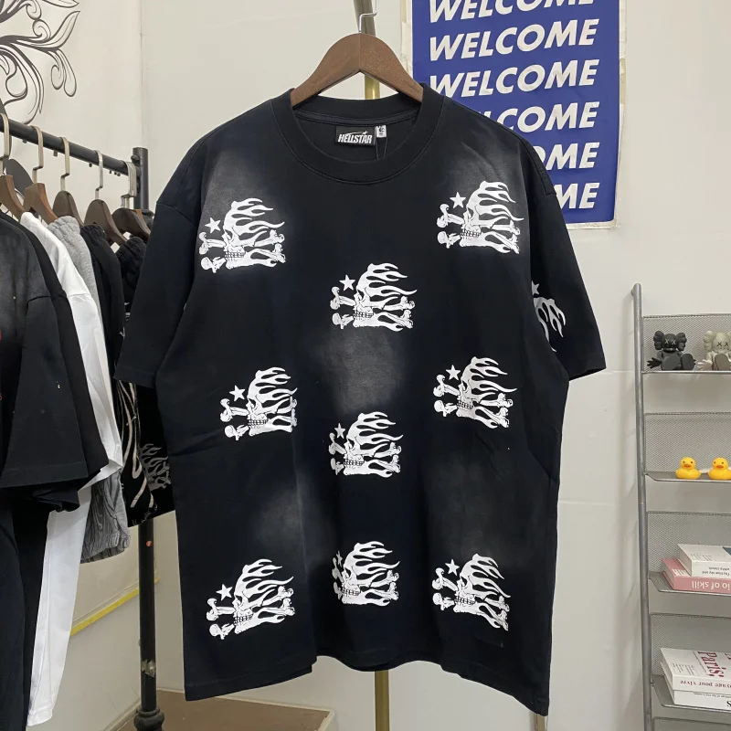 Американская High Street Hell Star Skull Head Flame Print ort Sve Ретро Waed Винтажная футболка Молодежная свободная посадка Летняя круглая...
Американская High Street Hell Star Skull Head Flame Print ort Sve Ретро Waed Винтажная футболка Молодежная свободная посадка Летняя круглая...