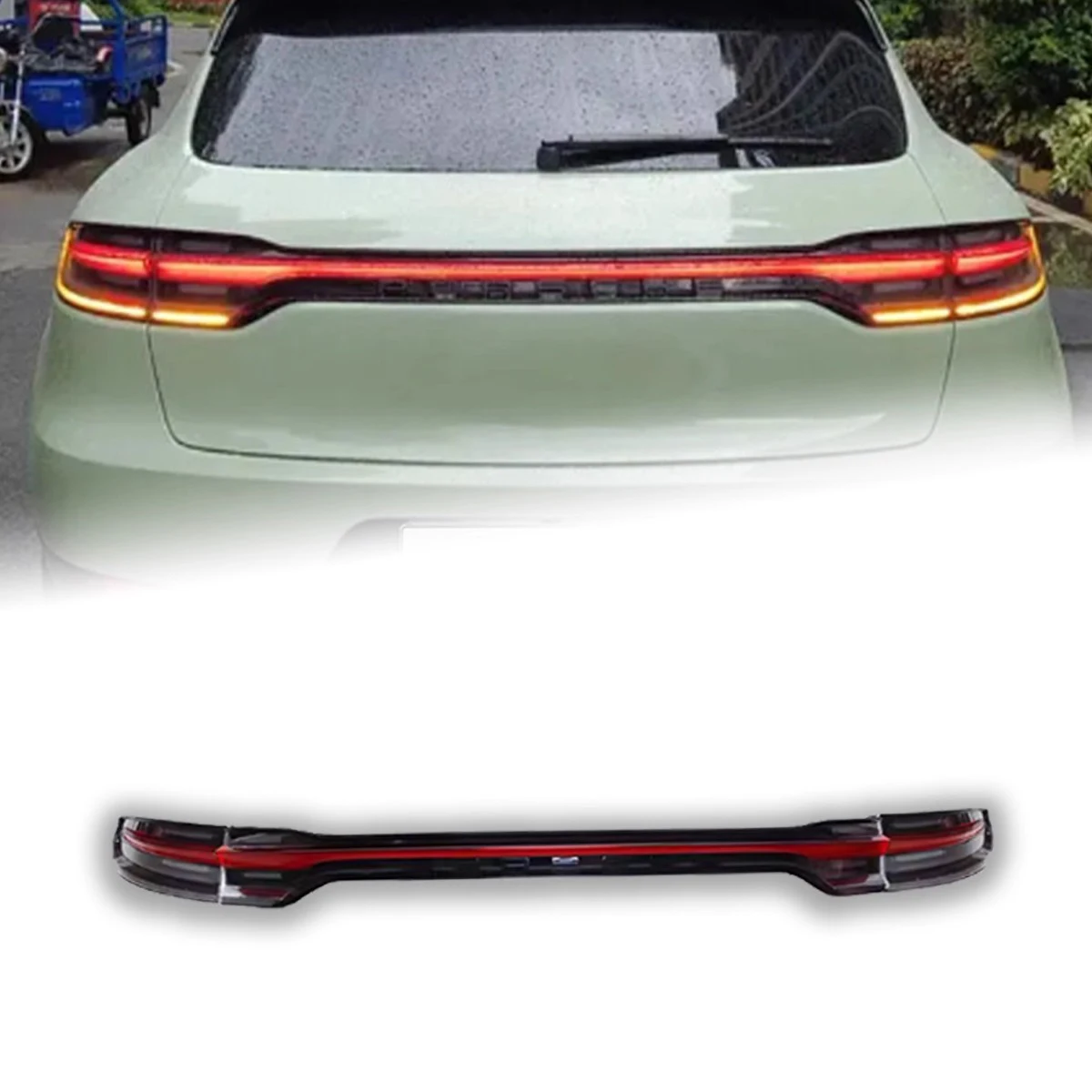 A SET For Porsche Macan 2014 2015 2017 LED Through Taillights Assembly Mid Tail Rear Turn Brake DRL Light Car Accessory Modified
A SET For Porsche Macan 2014 2015 2017 LED Through Taillights Assembly Mid Tail Rear Turn Brake DRL Light Car Accessory Modified