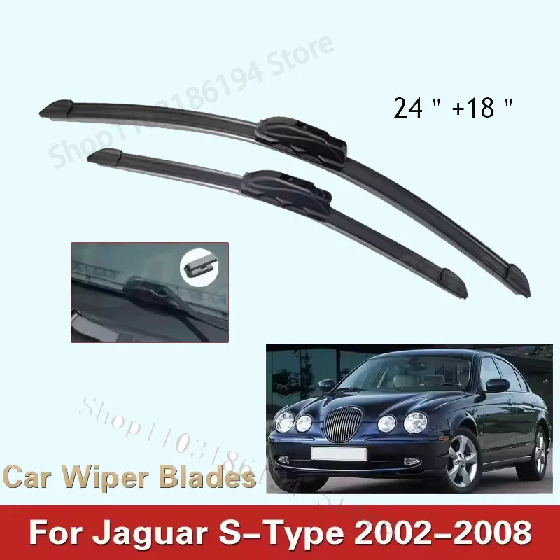 Car Wiper Blade Front Window Windscreen Windshield Wipers Blades J hook Auto Accessories For Jaguar S-Type 24"+18" 2002-2008
Car Wiper Blade Front Window Windscreen Windshield Wipers Blades J hook Auto Accessories For Jaguar S-Type 24"+18" 2002-2008