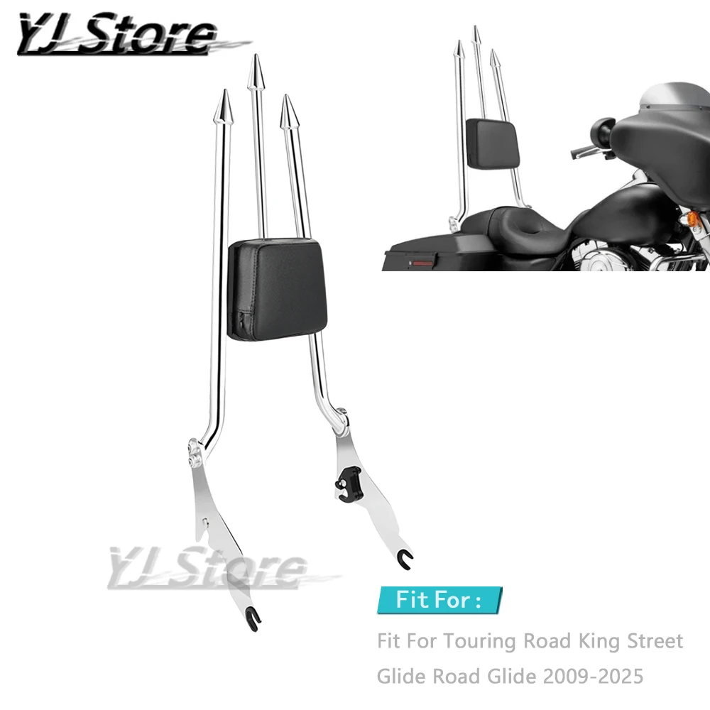 Для Harley Touring Road King Street Glide Road Glide 2009-2025 мотоцикл 28 "Высокая съемная спинка пассажира SissyBar задняя накладка 
Для Harley Touring Road King Street Glide Road Glide 2009-2025 мотоцикл 28 "Высокая съемная спинка пассажира SissyBar задняя накладка