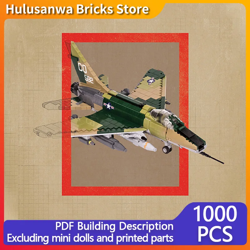 F-100 Military Fighter Jets Model MOC Building Bricks War Equipment Modular Technology Gifts Holiday Assemble Children Toys Suit
F-100 Military Fighter Jets Model MOC Building Bricks War Equipment Modular Technology Gifts Holiday Assemble Children Toys Suit