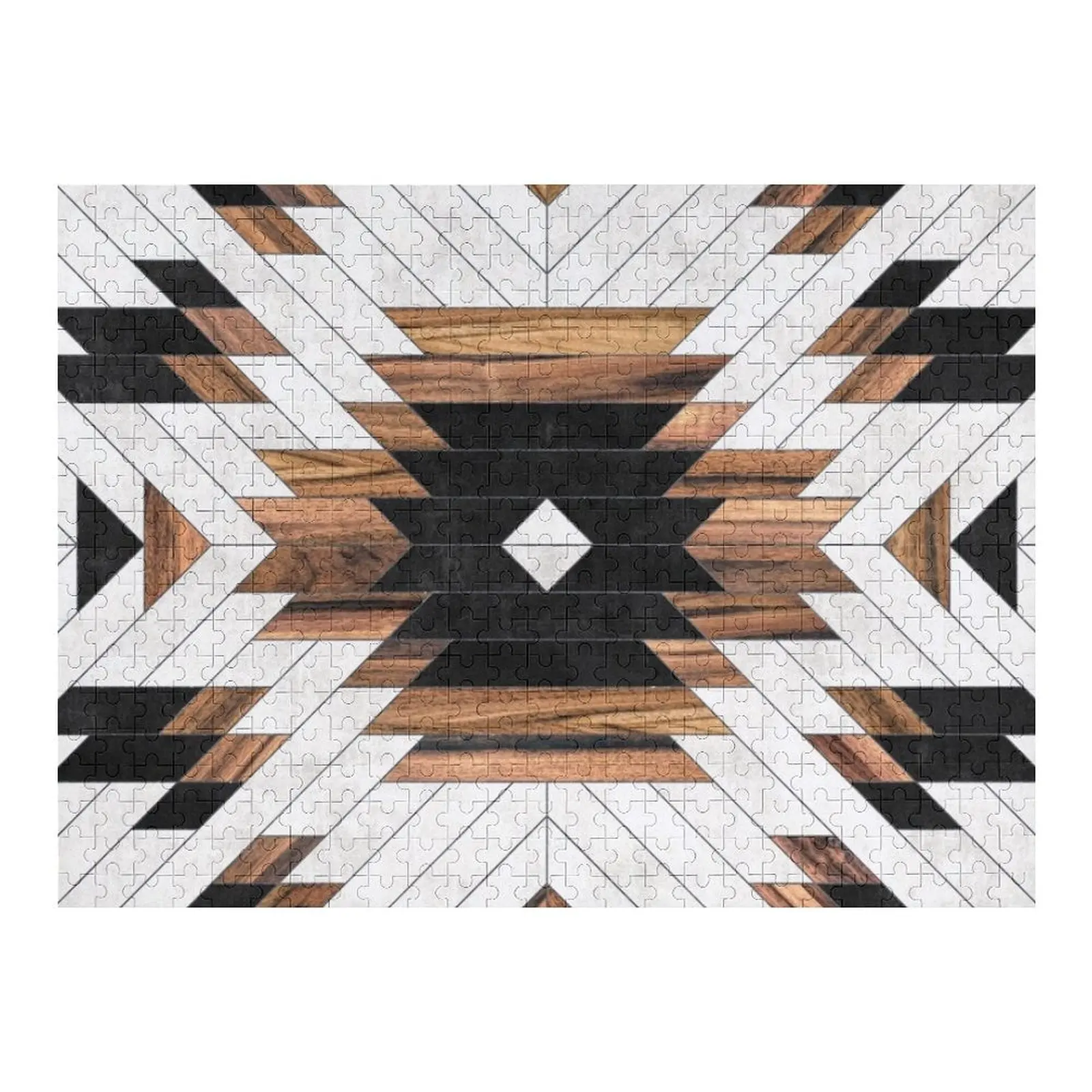 Городской этнический узор No 5 - Ацтеки - Пазл из бетона и дерева. Деревянный пазл по индивидуальному заказу. 
Городской этнический узор No 5 - Ацтеки - Пазл из бетона и дерева. Деревянный пазл по индивидуальному заказу.