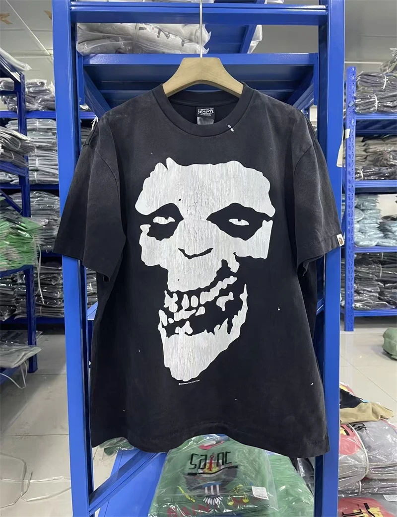 Summer SAINT SS26 Simple Vintage Pattern Printed Cotton Short Sleeve Japanese Street Loose Casual Trendy T-shirt Oversize Men
Summer SAINT SS26 Simple Vintage Pattern Printed Cotton Short Sleeve Japanese Street Loose Casual Trendy T-shirt Oversize Men