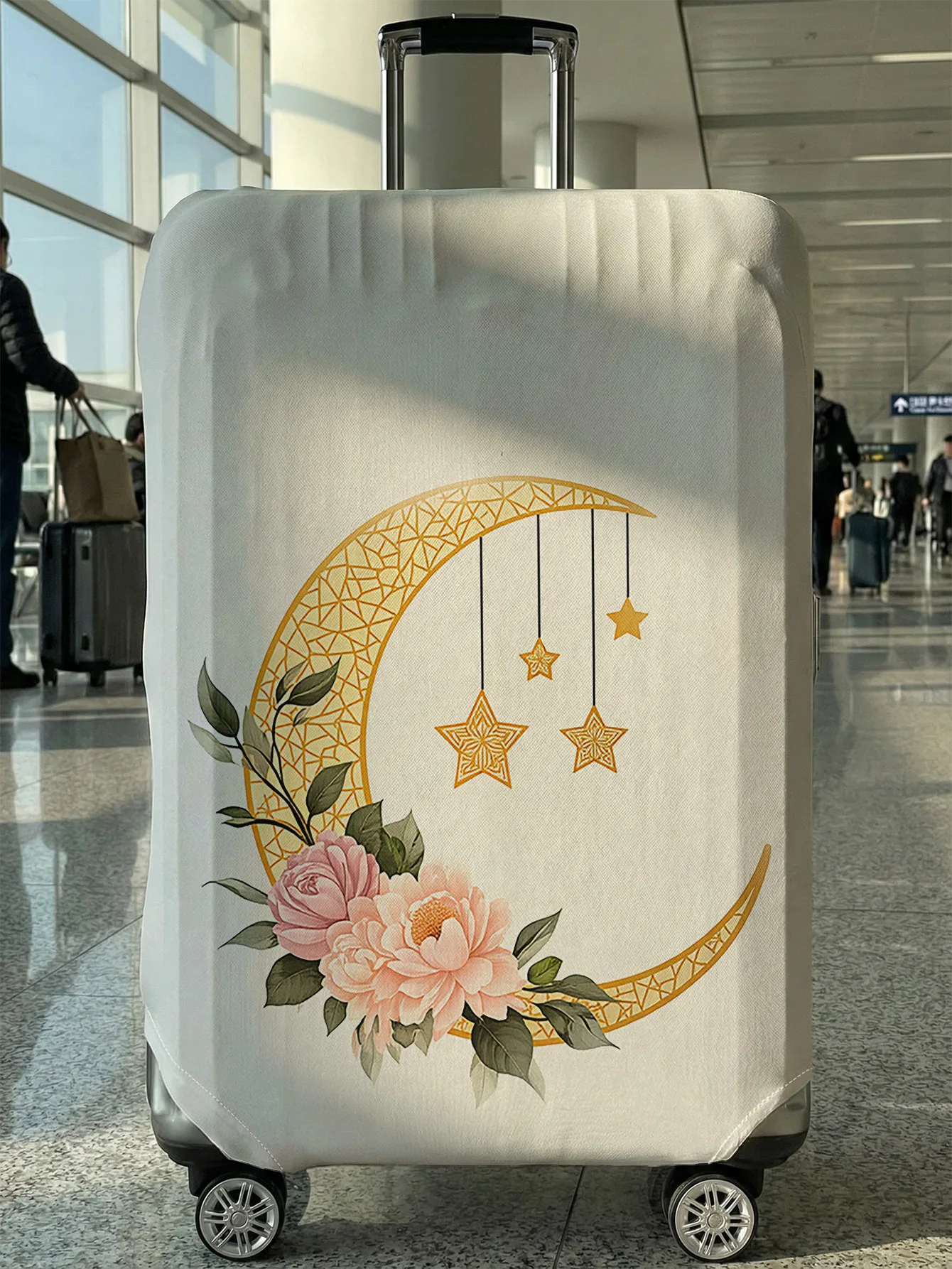 Чехол для багажа с принтом Golden Moon Star Peony, подходит для чемоданов 18-32 дюймов, чехол для ручки чемодана, дорожные аксессуары
Чехол для багажа с принтом Golden Moon Star Peony, подходит для чемоданов 18-32 дюймов, чехол для ручки чемодана, дорожные аксессуары