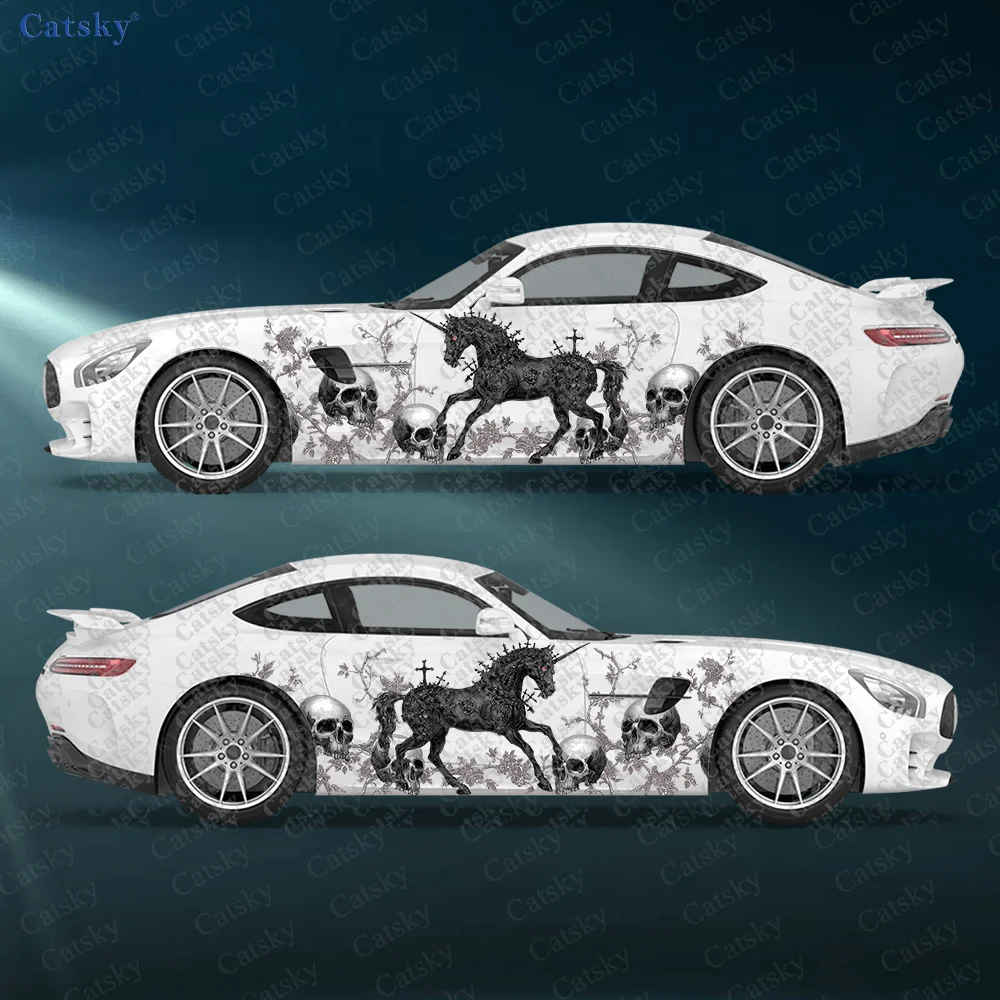 2pcs Skull Horse Car Sticker, Durable, Fade-Resistant, Enhance Beauty of Your Vehicle with Bold Art Design Car Vinyl Wrap
2pcs Skull Horse Car Sticker, Durable, Fade-Resistant, Enhance Beauty of Your Vehicle with Bold Art Design Car Vinyl Wrap