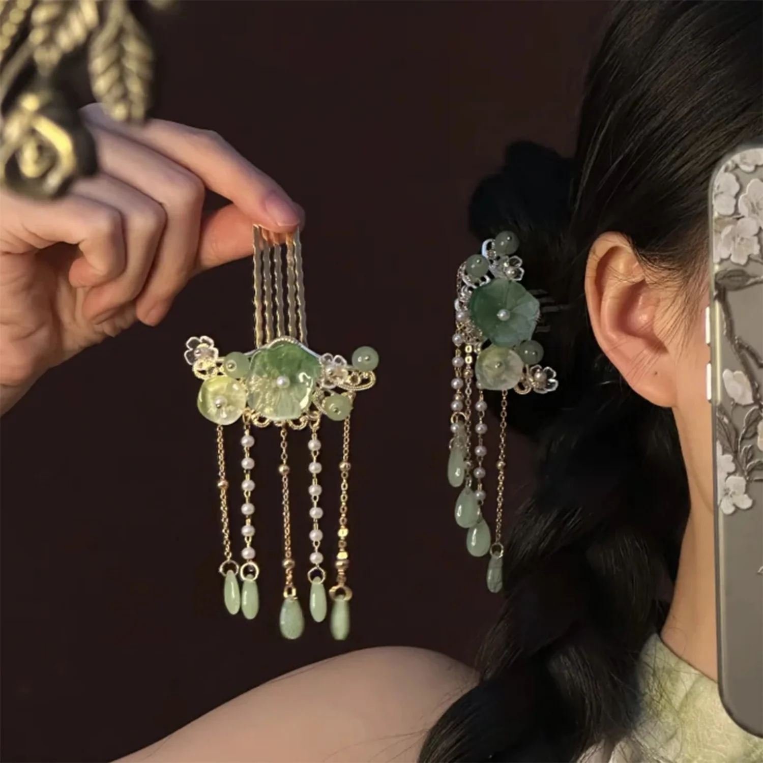 1/2pcs Chinese Flower Hairpin Light Luxury Metal Jewelry Hair Stick Trendy Long Tassel Hairpin For Women Girls Hair Accessory
1/2pcs Chinese Flower Hairpin Light Luxury Metal Jewelry Hair Stick Trendy Long Tassel Hairpin For Women Girls Hair Accessory