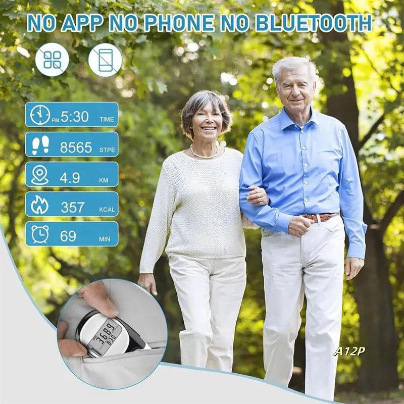 3D Pedometer For Walking Steps And Miles, Portable Step Counter For Walking With Distance
3D Pedometer For Walking Steps And Miles, Portable Step Counter For Walking With Distance