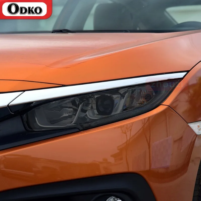 Car Headlight Protective Tint Film Smoke Black Vinyl Transparent TPU Transparent Sticker For Honda Civic 10th Gen 2016-2021 2020
Car Headlight Protective Tint Film Smoke Black Vinyl Transparent TPU Transparent Sticker For Honda Civic 10th Gen 2016-2021 2020