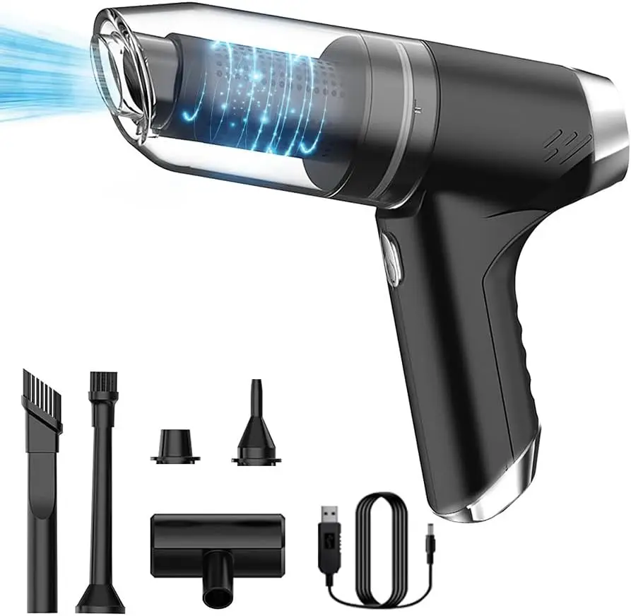 Wireless Handheld Car Vacuum Cleaner, 90000 PA Strong Suction Portable Vacuum Cleaner with Low Noise, Cordless Car Vacuum Mini 
Wireless Handheld Car Vacuum Cleaner, 90000 PA Strong Suction Portable Vacuum Cleaner with Low Noise, Cordless Car Vacuum Mini