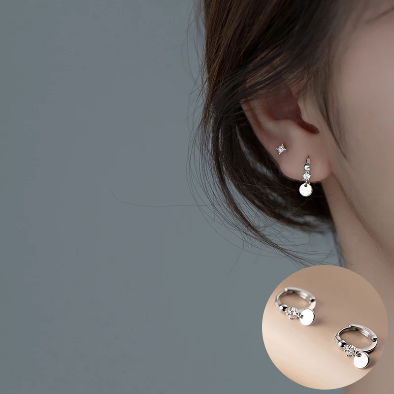 100% 925 Sterling Silver Zircon Geometric Earrings for Women Girl Smooth Simple Round Design Jewelry Birthday Gift Dropshipping
100% 925 Sterling Silver Zircon Geometric Earrings for Women Girl Smooth Simple Round Design Jewelry Birthday Gift Dropshipping