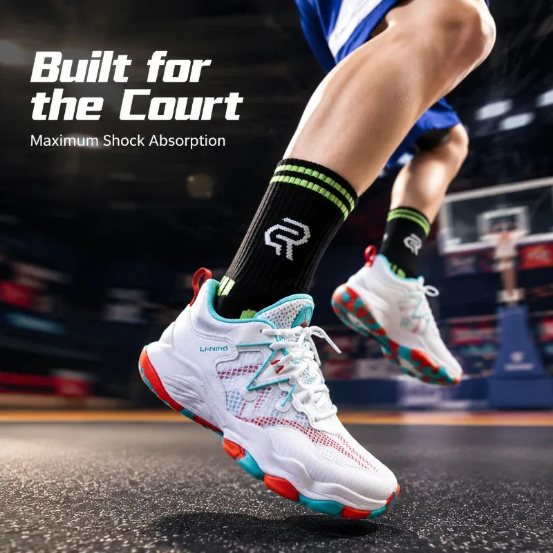 Men's Breathable Basketball Shoes - Shock Absorption Non-Slip Court Sneakers for Outdoor Sports Training Grip Socks
Men's Breathable Basketball Shoes - Shock Absorption Non-Slip Court Sneakers for Outdoor Sports Training Grip Socks