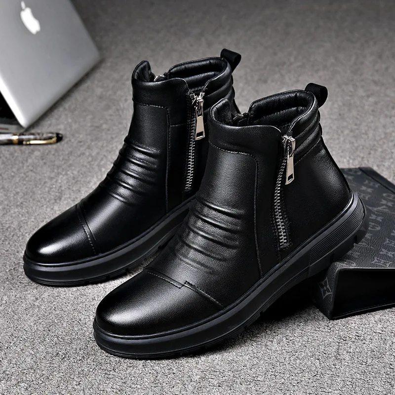 men's fashion chelsea boots black genuine leather shoes party prom dress cowboy autumn winter boot handsome platform ankle botas
men's fashion chelsea boots black genuine leather shoes party prom dress cowboy autumn winter boot handsome platform ankle botas