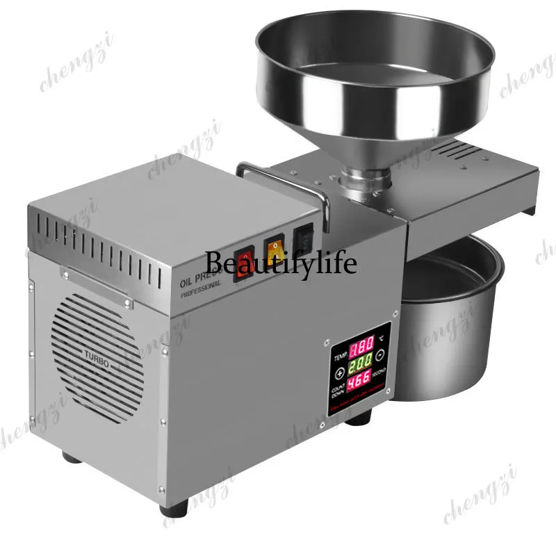 S9S Oil Press Stainless Steel Automatic Cold Press Oil Press Coconut Peanut Kernel Oil 110V/220V 1500W (Max)
S9S Oil Press Stainless Steel Automatic Cold Press Oil Press Coconut Peanut Kernel Oil 110V/220V 1500W (Max)