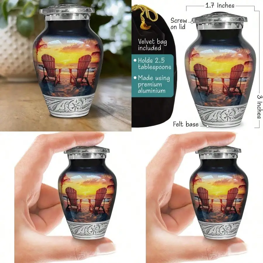 New Beach Sunset Urn For Human Ashes Keepsake Handcrafted Funeral Memorial Decorative Cremation Urn For Women And Men
New Beach Sunset Urn For Human Ashes Keepsake Handcrafted Funeral Memorial Decorative Cremation Urn For Women And Men