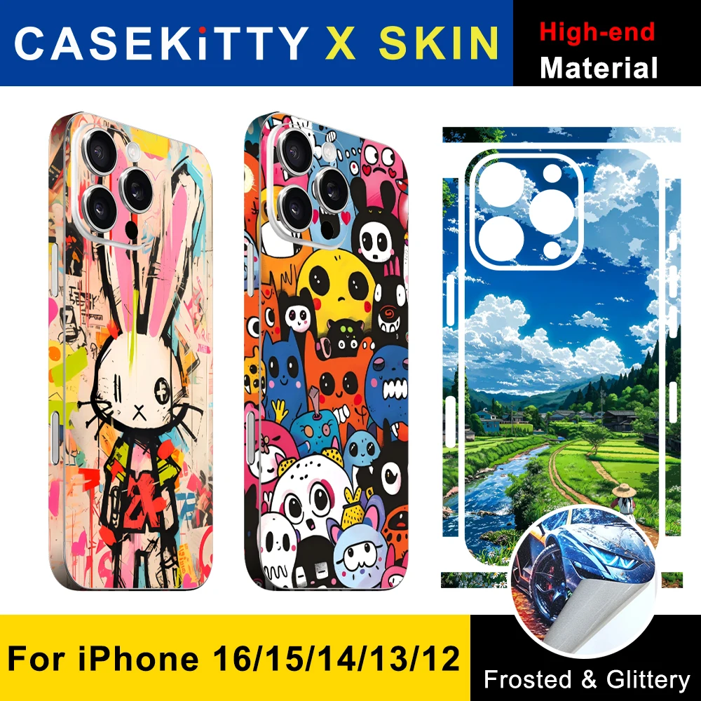 CASEKiTTY Skin Back Film For iPhone 14 Pro Max Sticker 16 15 Plus 13 12 Mini Protective Decal Wrap Full Cover Frame Protector
CASEKiTTY Skin Back Film For iPhone 14 Pro Max Sticker 16 15 Plus 13 12 Mini Protective Decal Wrap Full Cover Frame Protector