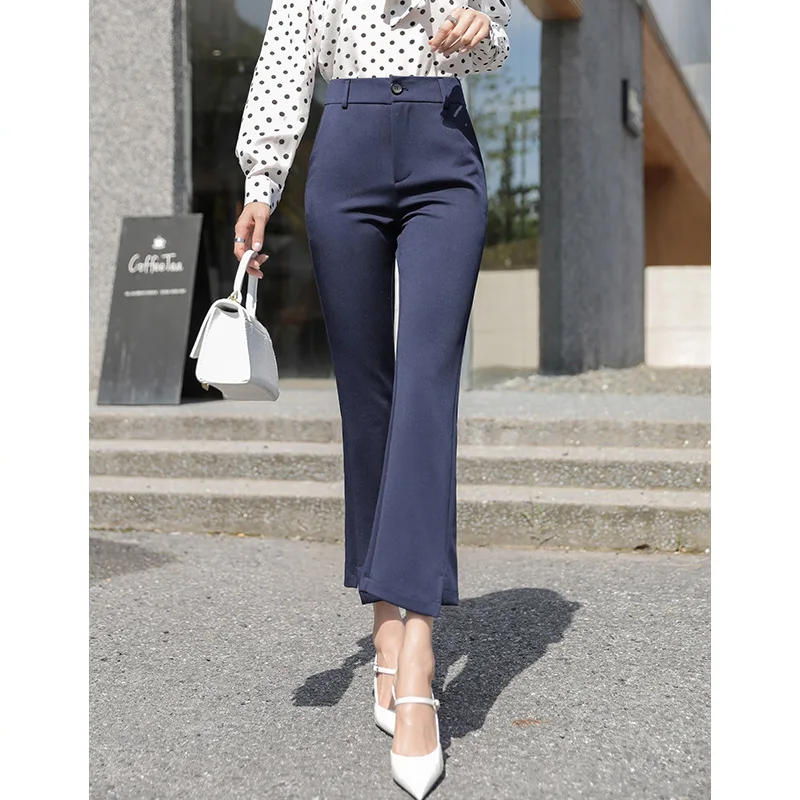 Ankle-Length Suit Pants Women's Autumn 2021 New Korean Style High Waist Slimming Bootcut Pants Business Temperament Drape Suit P
Ankle-Length Suit Pants Women's Autumn 2021 New Korean Style High Waist Slimming Bootcut Pants Business Temperament Drape Suit P