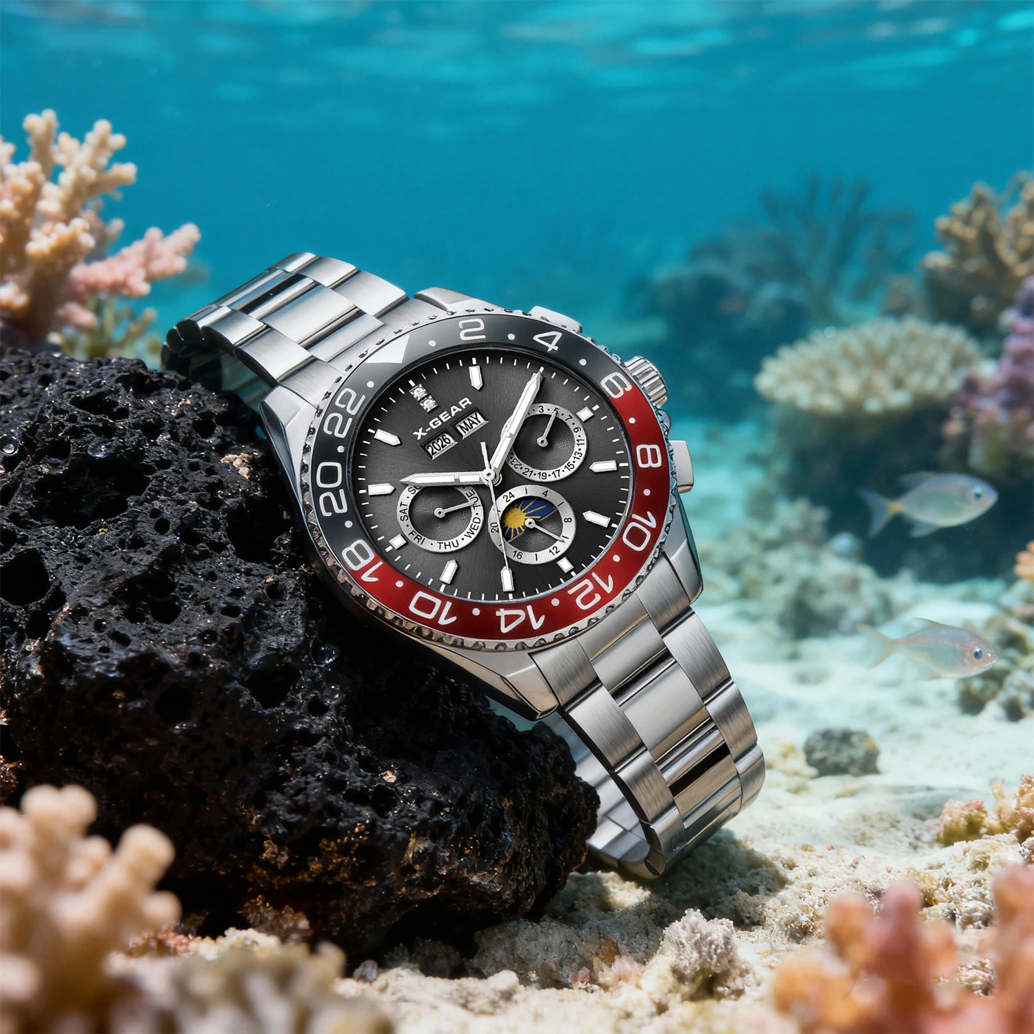 Мужские классические часы Water Ghost с механическим механизмом, водонепроницаемый керамический безель из нержавеющей стали и функцией календаря
Мужские классические часы Water Ghost с механическим механизмом, водонепроницаемый керамический безель из нержавеющей стали и функцией календаря