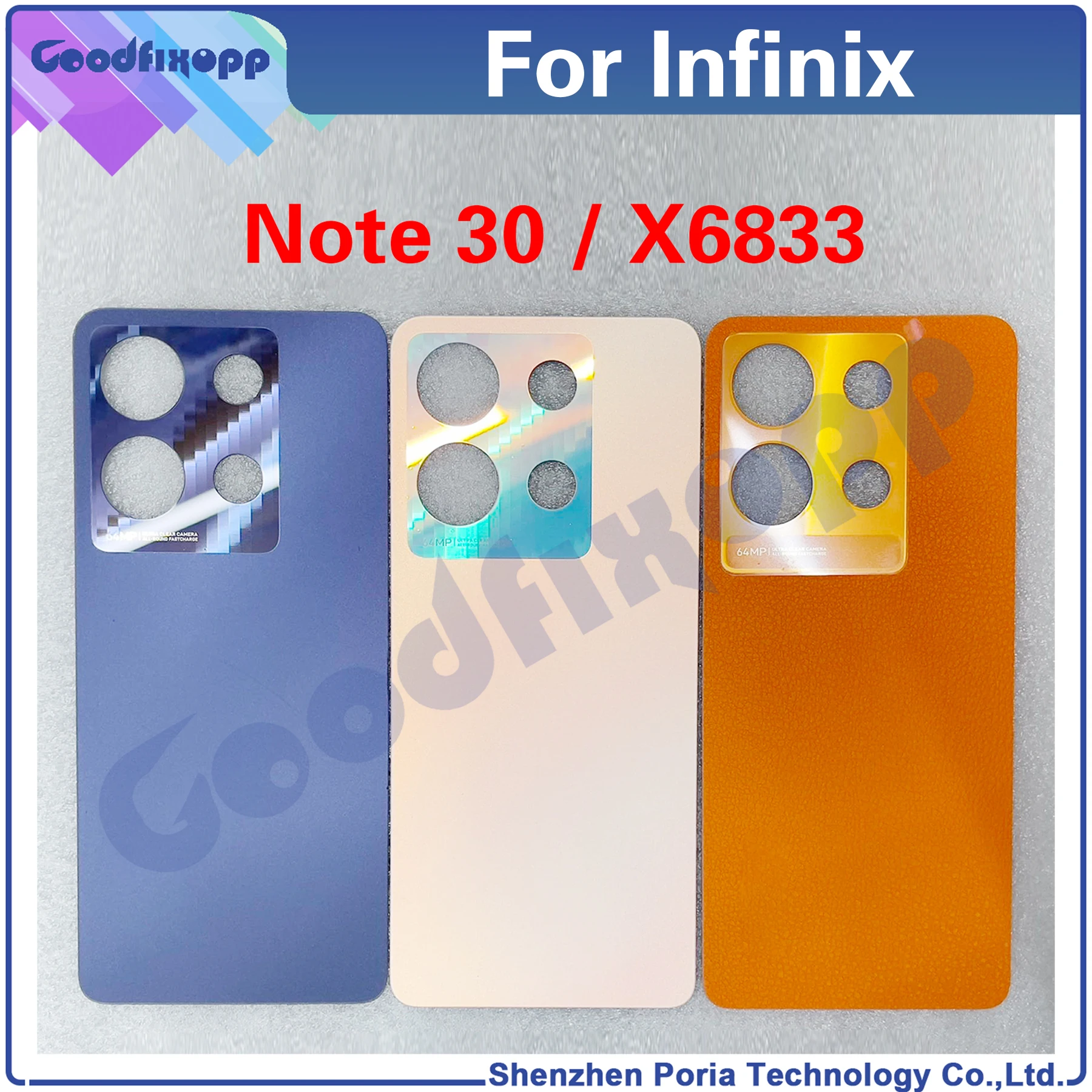 Для Infinix Note 30 X6833 X6833B задняя крышка батарейного отсека, дверца корпуса, задний чехол для Note30, запасные части
Для Infinix Note 30 X6833 X6833B задняя крышка батарейного отсека, дверца корпуса, задний чехол для Note30, запасные части