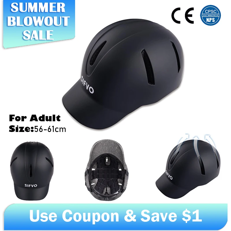 SIFVO Adult Stylish Bike Helmet Men and Women Cycle Helmet for Road Cycling Urban commuting Scooter Retro Baseball cap helmet
SIFVO Adult Stylish Bike Helmet Men and Women Cycle Helmet for Road Cycling Urban commuting Scooter Retro Baseball cap helmet