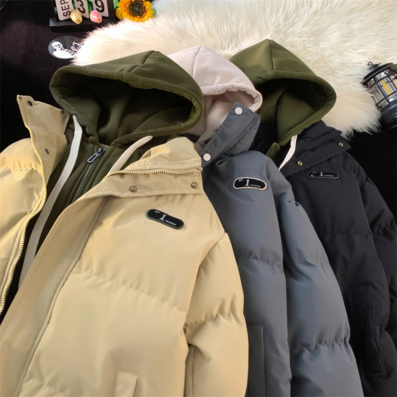 Fake Two Piece Cotton Parkas Men's Winter New Loose Warm Parkas Men's Versatile Hooded Thick Warm Parkas Man Thermal Clothes
Fake Two Piece Cotton Parkas Men's Winter New Loose Warm Parkas Men's Versatile Hooded Thick Warm Parkas Man Thermal Clothes