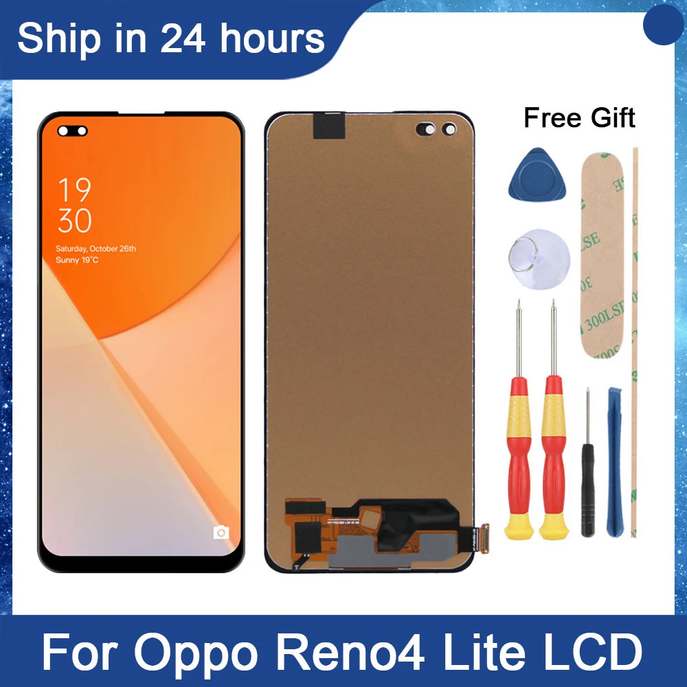 AiNiCole For Oppo Reno4 Lite CPH2125 Lcd Display Touch Screen Digitizer with Frame Assembky for oppo reno4 lite Screen Replaceme
AiNiCole For Oppo Reno4 Lite CPH2125 Lcd Display Touch Screen Digitizer with Frame Assembky for oppo reno4 lite Screen Replaceme