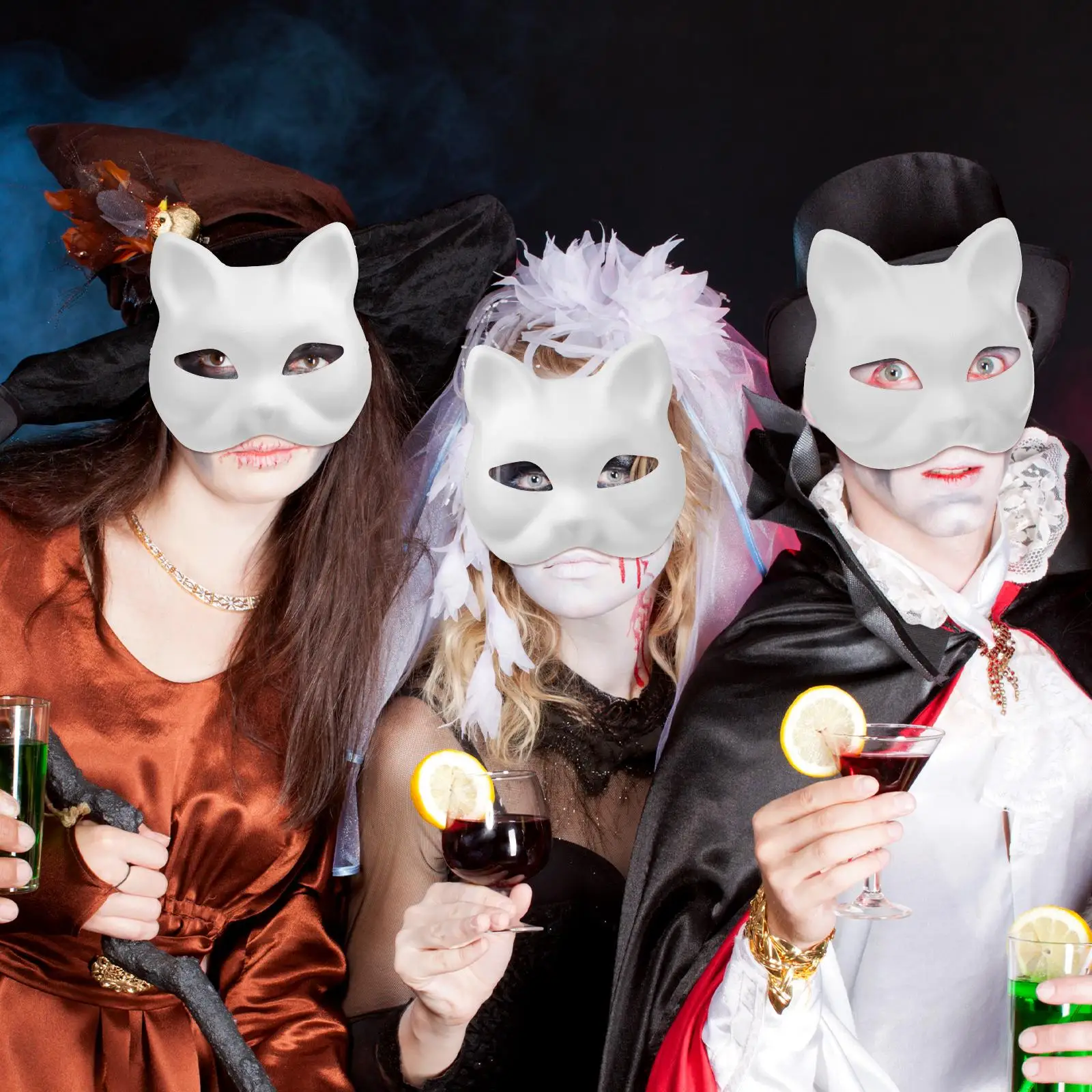 10 Pcs Cat Face Mask Paper Lightweight Comfortable Adult Women Halloween Masks To Paint Costume
10 Pcs Cat Face Mask Paper Lightweight Comfortable Adult Women Halloween Masks To Paint Costume