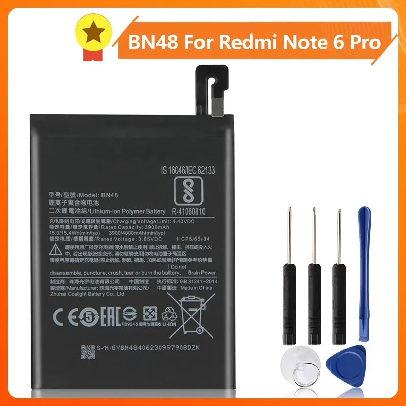 Производство в 2024 годы Сменный аккумулятор BN48 для Xiaomi Redmi Note 6 Pro Note6 Pro Note6Pro 4000 мАч Телефонный аккумулятор с инструментом
Производство в 2024 годы Сменный аккумулятор BN48 для Xiaomi Redmi Note 6 Pro Note6 Pro Note6Pro 4000 мАч Телефонный аккумулятор с инструментом