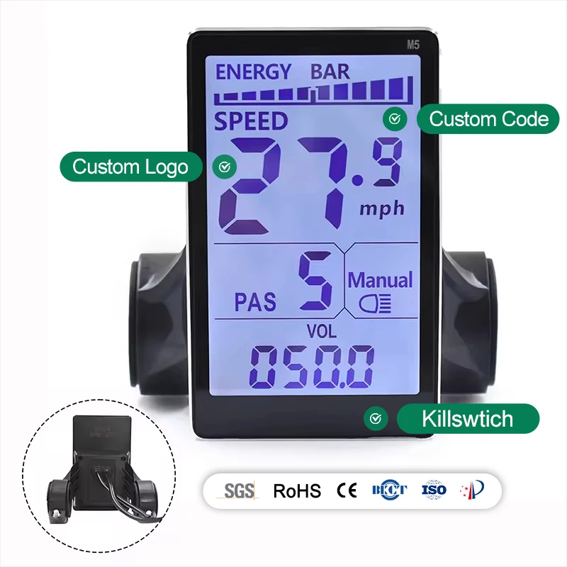 Digital Wired Waterproof Bike Computer Speed Trip Distance Tracker with Error Alerts for Mountain Electric Bike
Digital Wired Waterproof Bike Computer Speed Trip Distance Tracker with Error Alerts for Mountain Electric Bike