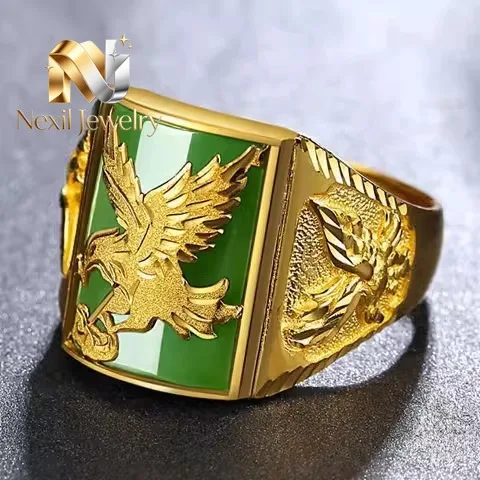 Nexil Jewelry Nexil Jewelry Premium gold AU999 men's rings fashionable domineering eagle ring 24 real gold large-picture ring
Nexil Jewelry Nexil Jewelry Premium gold AU999 men's rings fashionable domineering eagle ring 24 real gold large-picture ring