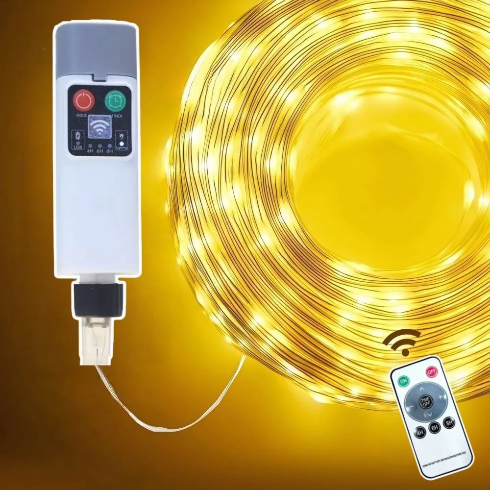 1 шт. 10M100LED/20M200LED USB перезаряжаемая кожаная проволока световая строка, с пультом дистанционного управления, с таймером, используется для вечеринки, украшения двора
1 шт. 10M100LED/20M200LED USB перезаряжаемая кожаная проволока световая строка, с пультом дистанционного управления, с таймером, используется для вечеринки, украшения двора