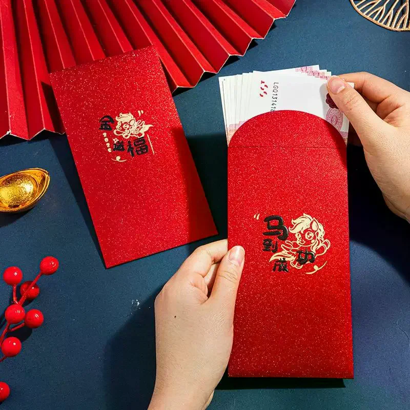 6 шт. красных конвертов к Китайскому Новому году (2026 год Лошади), праздничные пакеты, подвески для ресторанов и магазинов
6 шт. красных конвертов к Китайскому Новому году (2026 год Лошади), праздничные пакеты, подвески для ресторанов и магазинов