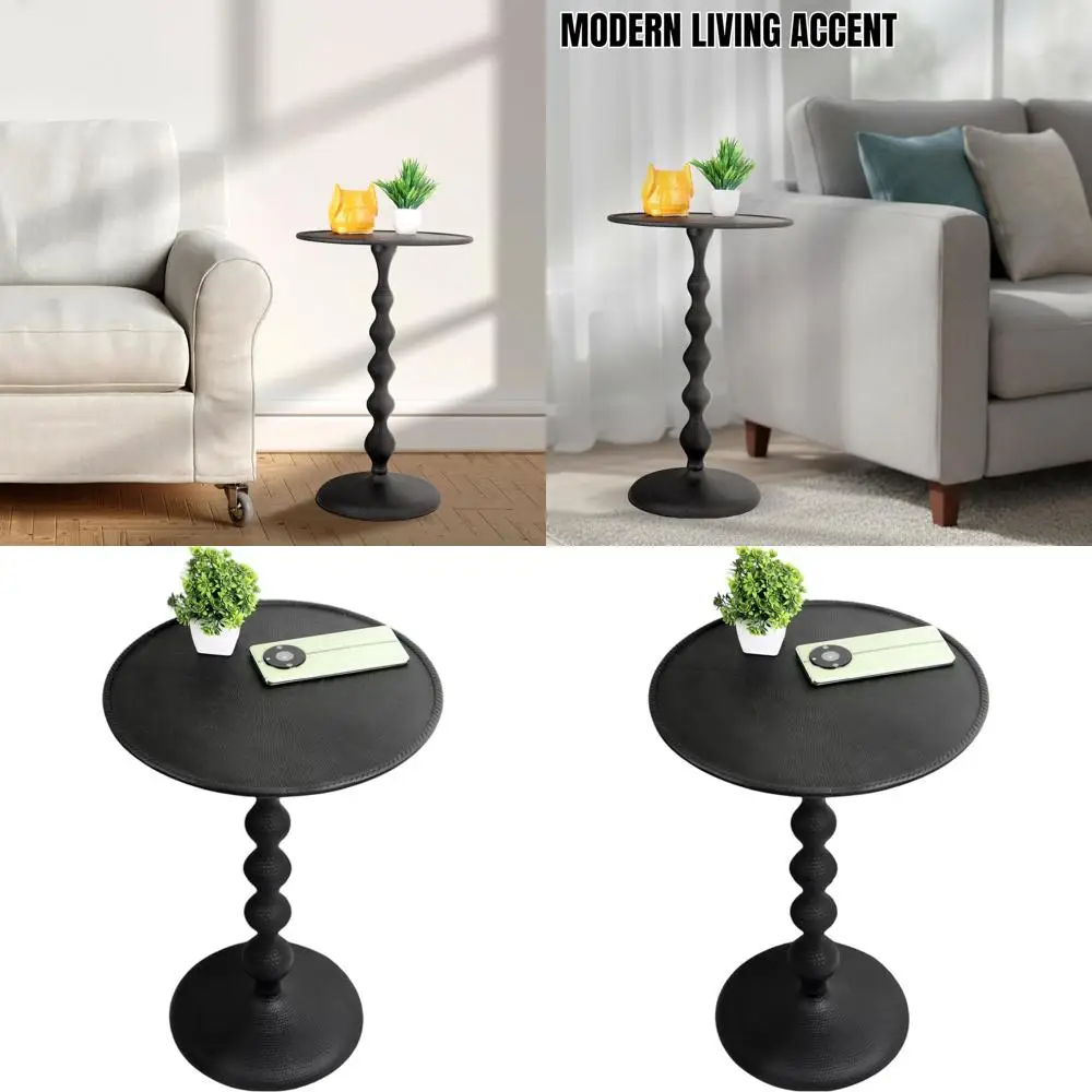 Modern Hammered Metal End Table - 21 Black, Minimalist Side Table for Living Room, Bedroom, Balcony
Modern Hammered Metal End Table - 21 Black, Minimalist Side Table for Living Room, Bedroom, Balcony