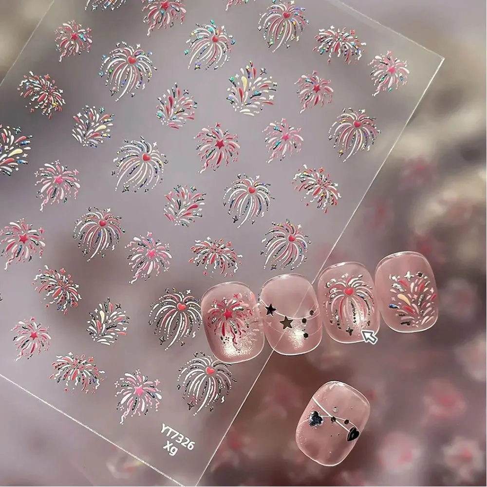 Colorful Self-Adhesive 3D Charming glitter Sticker Beautiful Nail Sticker New Year Narl Art Gradient Color French Nail Decals
Colorful Self-Adhesive 3D Charming glitter Sticker Beautiful Nail Sticker New Year Narl Art Gradient Color French Nail Decals