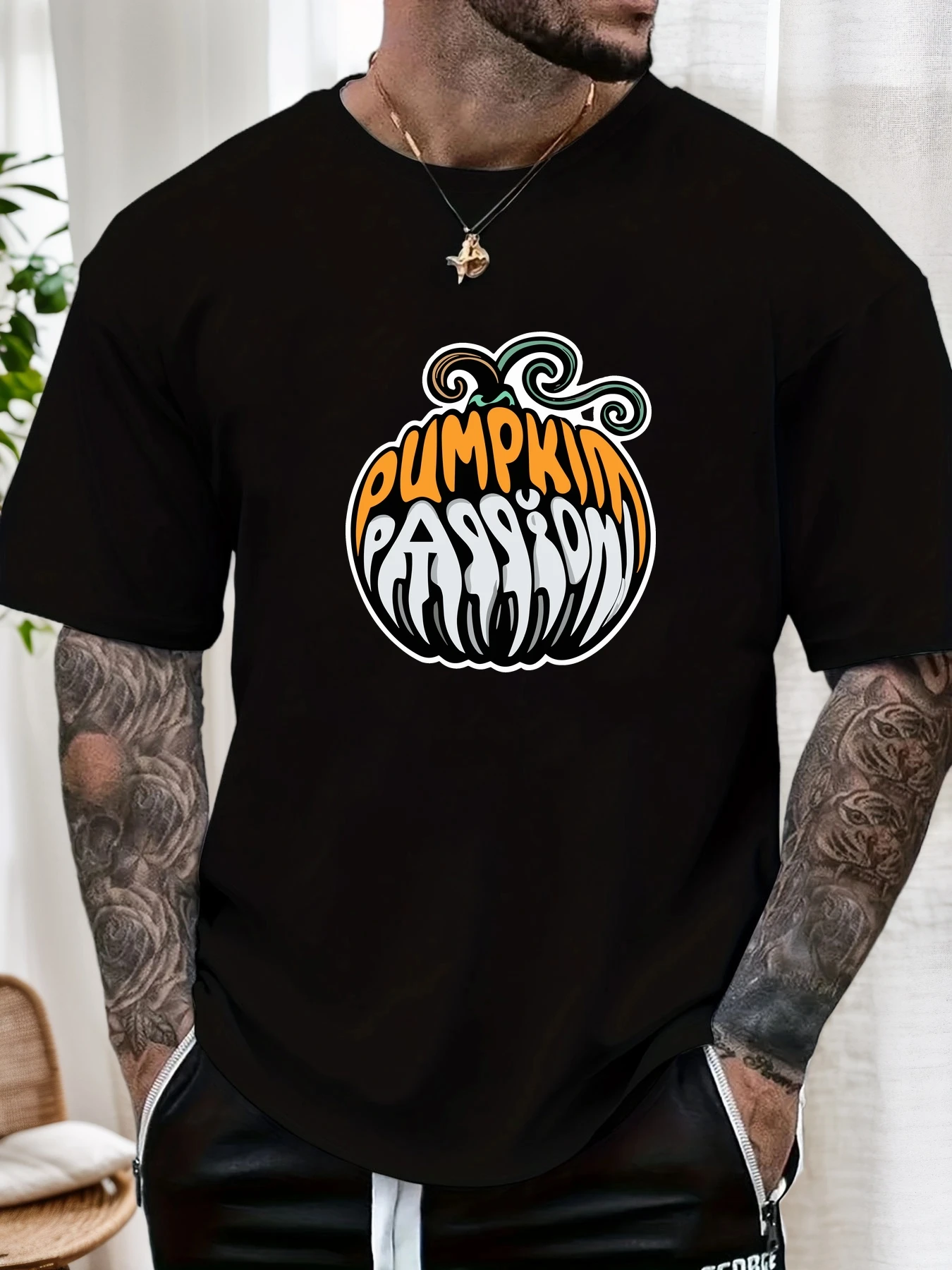 Men's Casual T-shirt Pumpkin Passion Print Short Sleeve Round Neck Breathable Soft Oversized Fun Daily Wear Tee
Men's Casual T-shirt Pumpkin Passion Print Short Sleeve Round Neck Breathable Soft Oversized Fun Daily Wear Tee