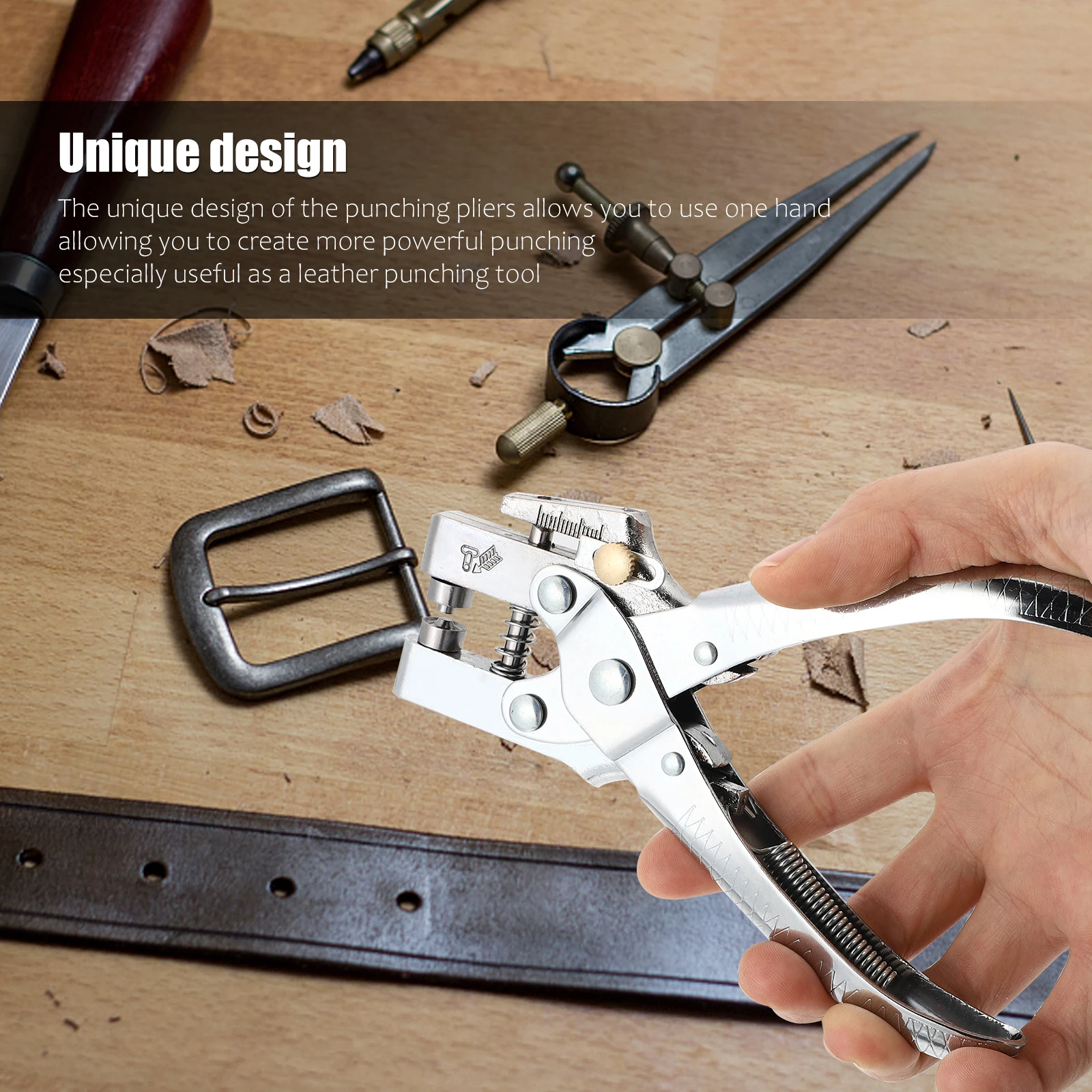 Professional Metal Hole Punch Set Multi-Functional Purpose Puncher with Strong Penetrability Easy Carry
Professional Metal Hole Punch Set Multi-Functional Purpose Puncher with Strong Penetrability Easy Carry