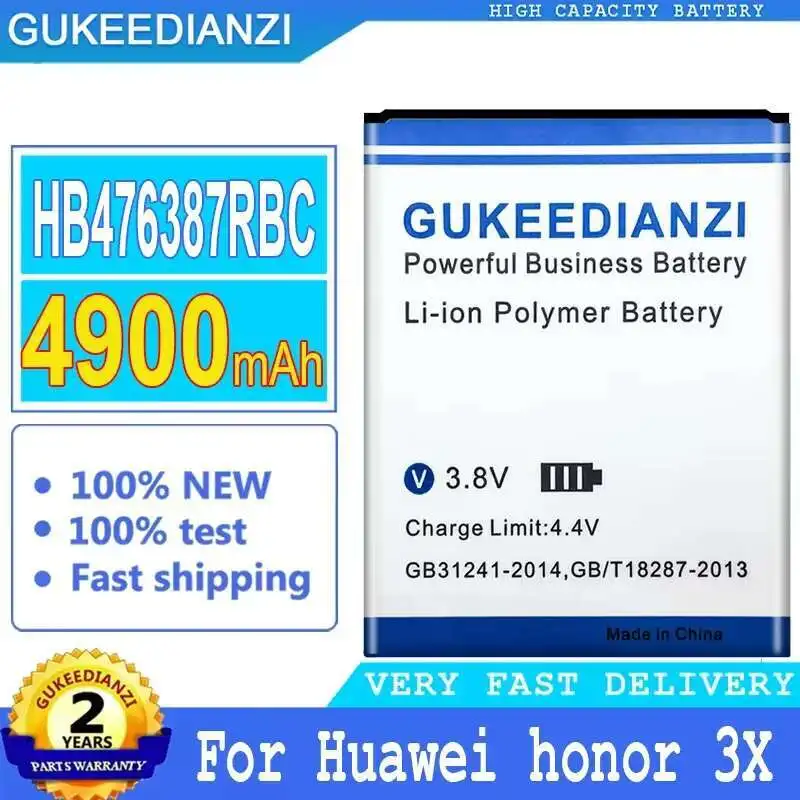 Аккумулятор мобильного телефона для Huawei Honor 3X G750 B199 G750-T00 G750-C00 HB476387RBC долговечный 4900 мАч
Аккумулятор мобильного телефона для Huawei Honor 3X G750 B199 G750-T00 G750-C00 HB476387RBC долговечный 4900 мАч