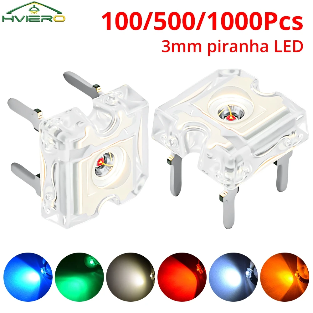 100/200/500/1000X Diode Bulb Diodes LED Red Green Blue Yellow 3mm Piranha Flux Dome Lighting Beads Wide Angle Super Bright Leds
100/200/500/1000X Diode Bulb Diodes LED Red Green Blue Yellow 3mm Piranha Flux Dome Lighting Beads Wide Angle Super Bright Leds