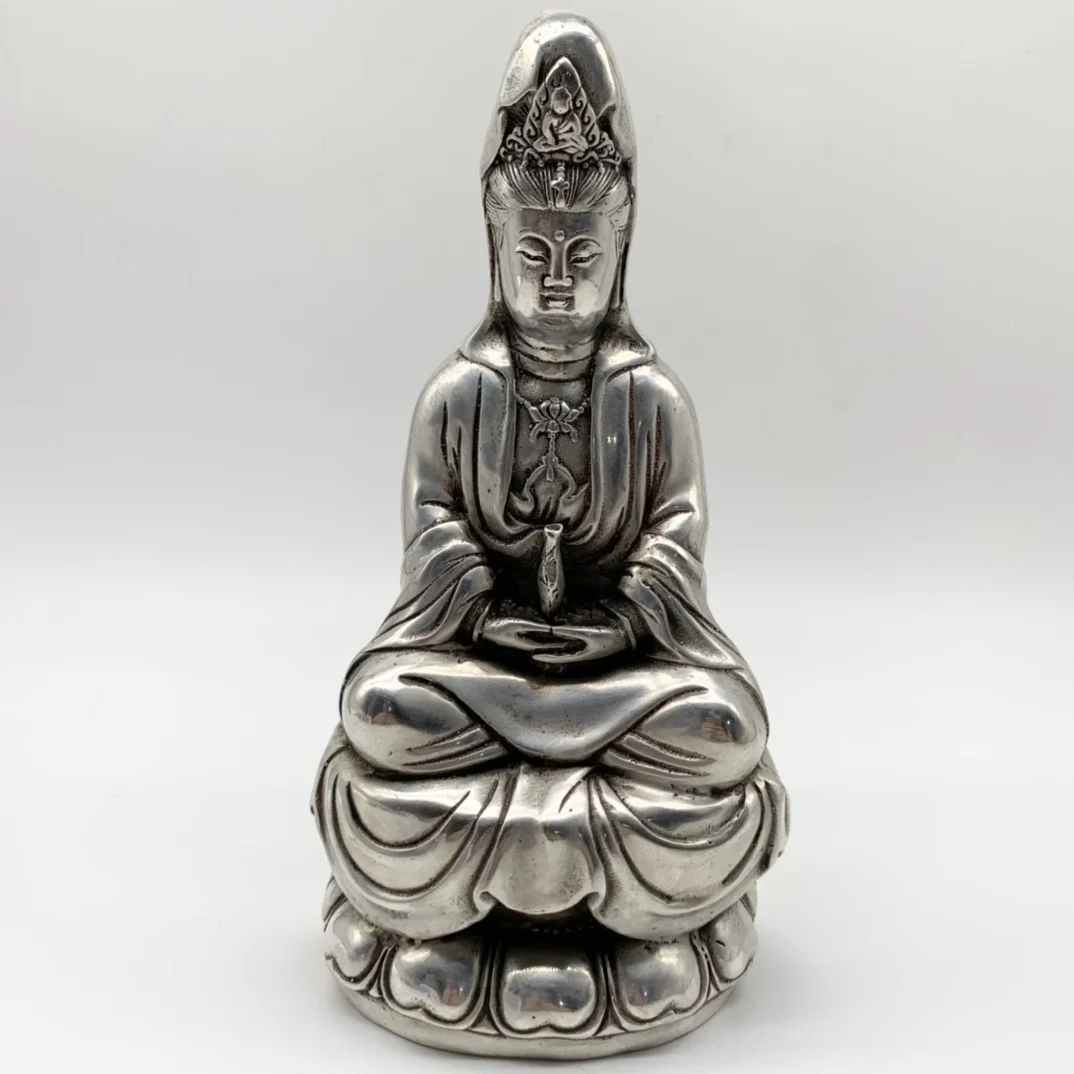 China Fine Workmanship Tibetan Silver White Copper Sculpture Good Luck ‘ Avalokitesvara ’Metal Crafts Home Decoration
China Fine Workmanship Tibetan Silver White Copper Sculpture Good Luck ‘ Avalokitesvara ’Metal Crafts Home Decoration
