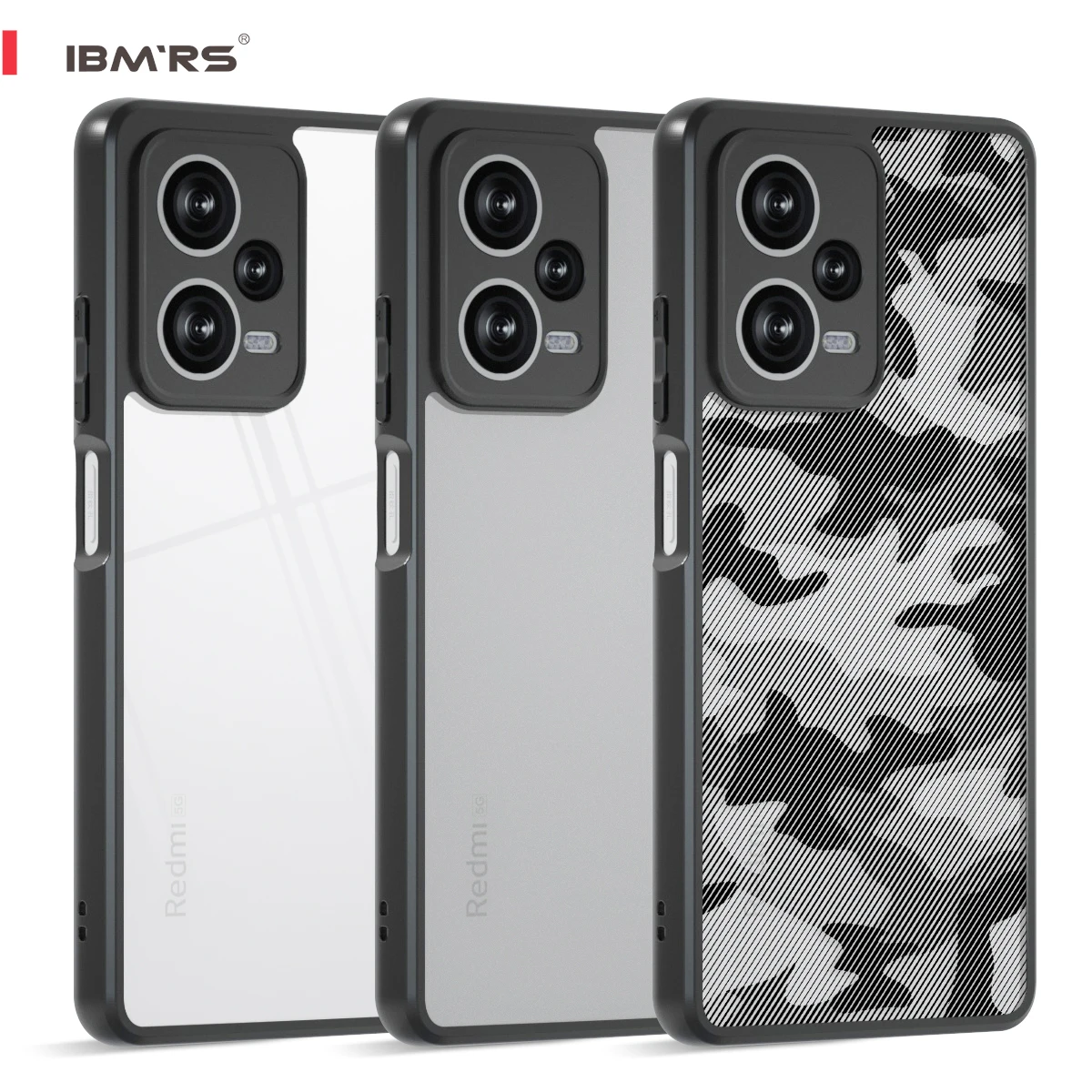 IBMRS Camo Phone Case for Redmi Note 12 Pro+ 5G, Military Grade Shockproof Matte Hard PC Cover with Soft TPU Bumper
IBMRS Camo Phone Case for Redmi Note 12 Pro+ 5G, Military Grade Shockproof Matte Hard PC Cover with Soft TPU Bumper