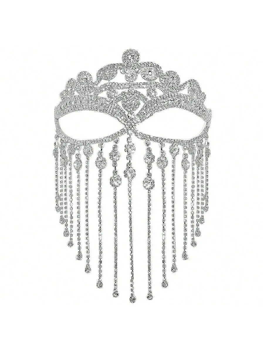 Luxury Rhinestone Tassel Full Face Mask For Women Wedding Party Stage Performance
Luxury Rhinestone Tassel Full Face Mask For Women Wedding Party Stage Performance