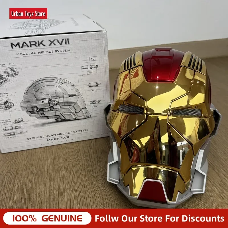 In Stock Iron Man MK17 Helmet Electric Automatic Open Close Wearable Mecha Mask Voice Control Cool Toy Anime Custom Gift
In Stock Iron Man MK17 Helmet Electric Automatic Open Close Wearable Mecha Mask Voice Control Cool Toy Anime Custom Gift