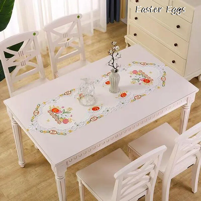 2024 Cute Easter eggs Embroidery bed Table Runner flag cloth cover dining tablecloth kitchen Table decoration and accessories
2024 Cute Easter eggs Embroidery bed Table Runner flag cloth cover dining tablecloth kitchen Table decoration and accessories