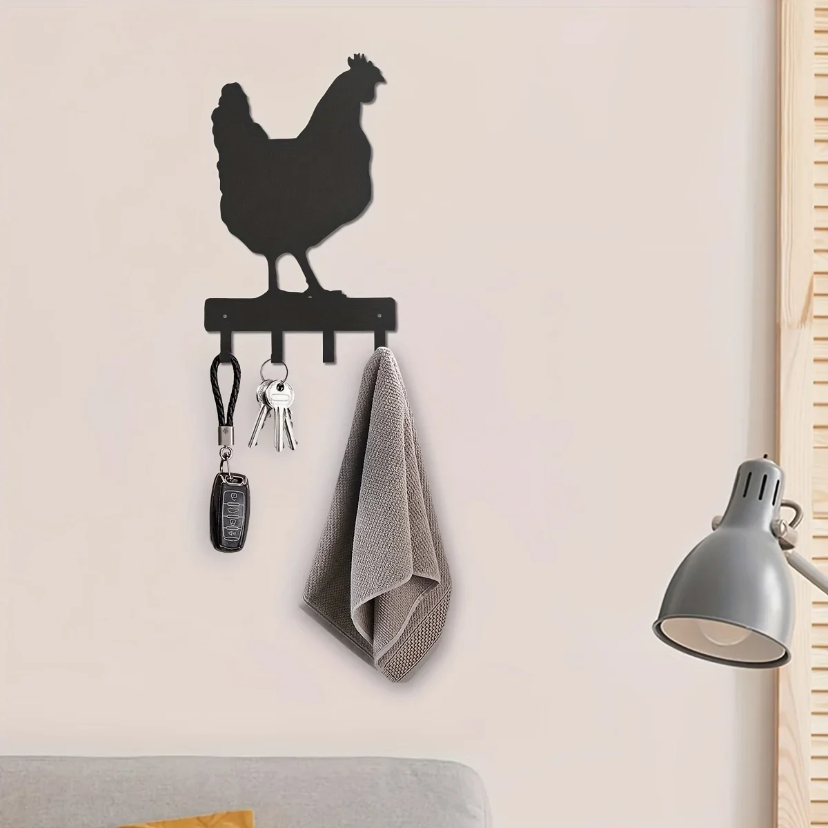 Black Metal Chick Key Hooks, Household Multi-Purpose Coat rack Key Hooks Decorative Hooks, Wall Decor, Practical And Beautiful
Black Metal Chick Key Hooks, Household Multi-Purpose Coat rack Key Hooks Decorative Hooks, Wall Decor, Practical And Beautiful