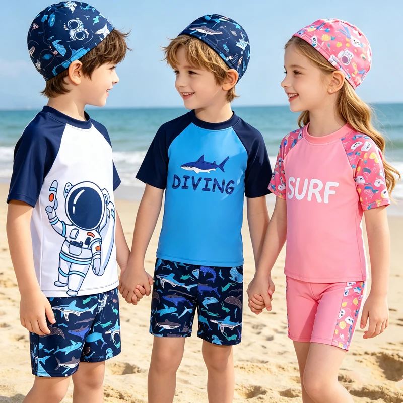 Kids Swimwear for Boys Toddler Girls Swimsuits with Cap 3 to 4 7 8 10 12 13 Years Cute Short Blue Shark Pink Bear Bathing Suit
Kids Swimwear for Boys Toddler Girls Swimsuits with Cap 3 to 4 7 8 10 12 13 Years Cute Short Blue Shark Pink Bear Bathing Suit
