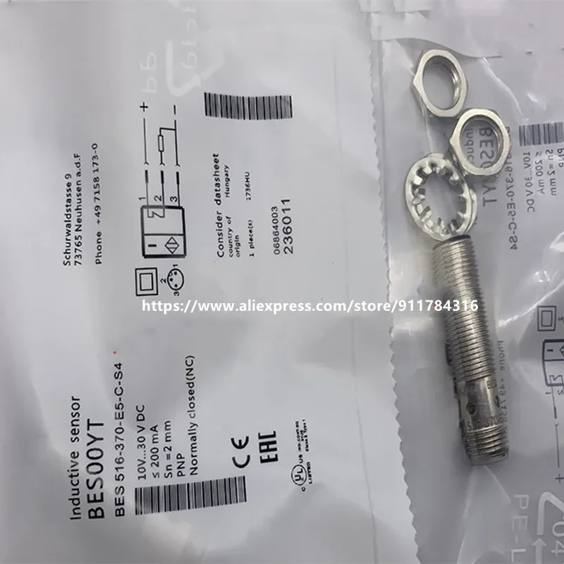 3Pcs New High Quality Balluff proximity switch BES 516-370-S4-C BES 516-370-E5-C-S4
3Pcs New High Quality Balluff proximity switch BES 516-370-S4-C BES 516-370-E5-C-S4