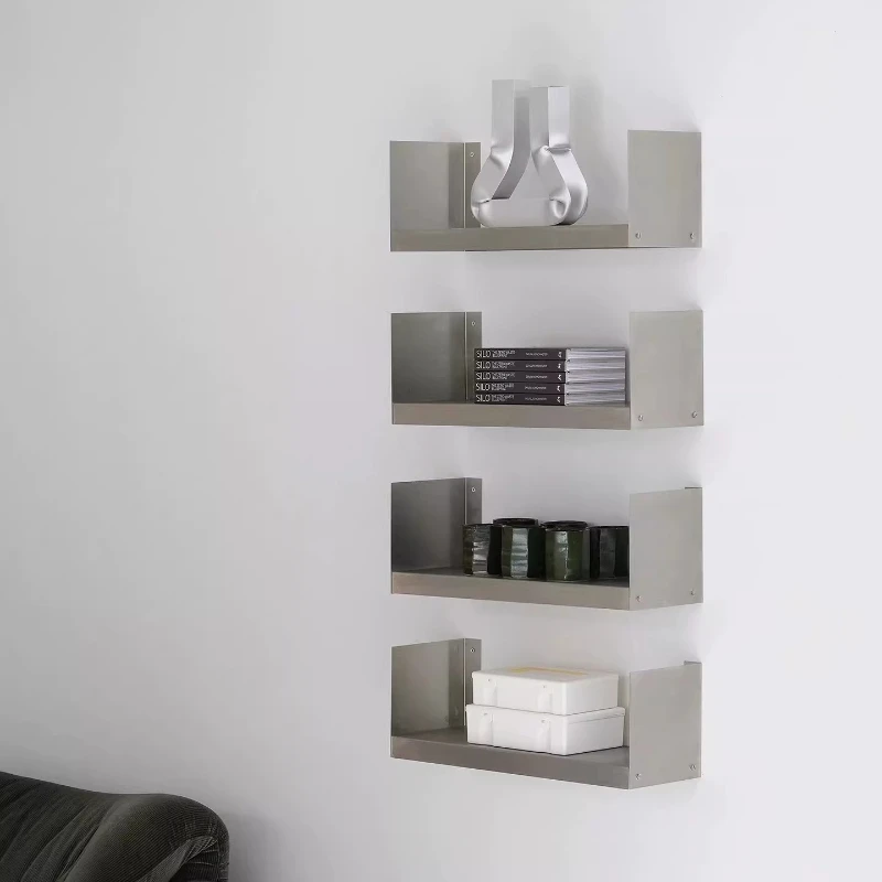 Vintage Nordic Minimalist Metal Stainless Steel Wall Hanging Perforated Modular Laminate Wall Storage Niche Shelf
Vintage Nordic Minimalist Metal Stainless Steel Wall Hanging Perforated Modular Laminate Wall Storage Niche Shelf