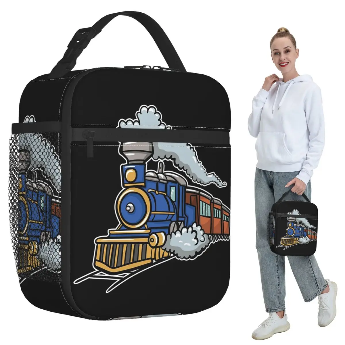 Train Railroad Insulated Lunch Bag for Women Office Cooler Thermal Food Box Tote Portable Lunch Boxes Container
Train Railroad Insulated Lunch Bag for Women Office Cooler Thermal Food Box Tote Portable Lunch Boxes Container