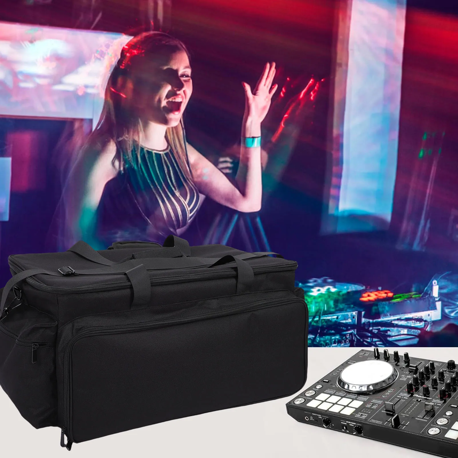 DJ Controller Bag Padded Portable Storage Travel Carrying Cable Organizer Canvas with Strap
DJ Controller Bag Padded Portable Storage Travel Carrying Cable Organizer Canvas with Strap