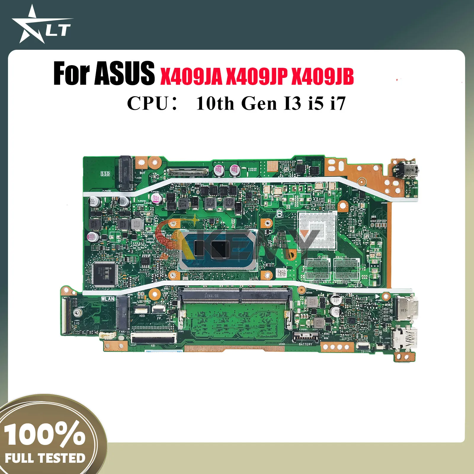 X409JA Материнская плата для ноутбука ASUS X409JB R409J X409J A409J X409JP F409J Y4200J Материнская плата 10-го поколения I3 i5 i7 100% тест OK stk
X409JA Материнская плата для ноутбука ASUS X409JB R409J X409J A409J X409JP F409J Y4200J Материнская плата 10-го поколения I3 i5 i7 100% тест OK stk